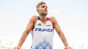Kevin Mayer lors des championnats du monde d'athlétisme à Budapest en août 2023