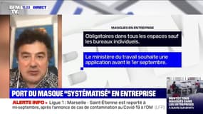 Port du masque "systématisé" en entreprise: pour Patrick Pelloux, c'est une décision "nécessaire"
