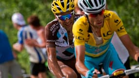 Jean-Christophe Péraud et Vincenzo Nibali