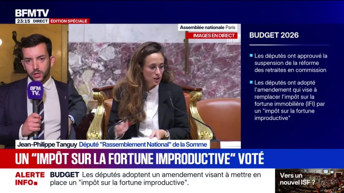 Impôt sur la fortune improductive voté: 