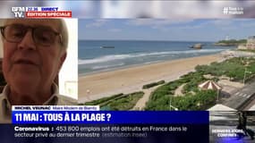 Le maire de Biarritz souhaite la réouverture des plages pour des promenades ou des activités "mais en aucun cas pour une occupation statique"