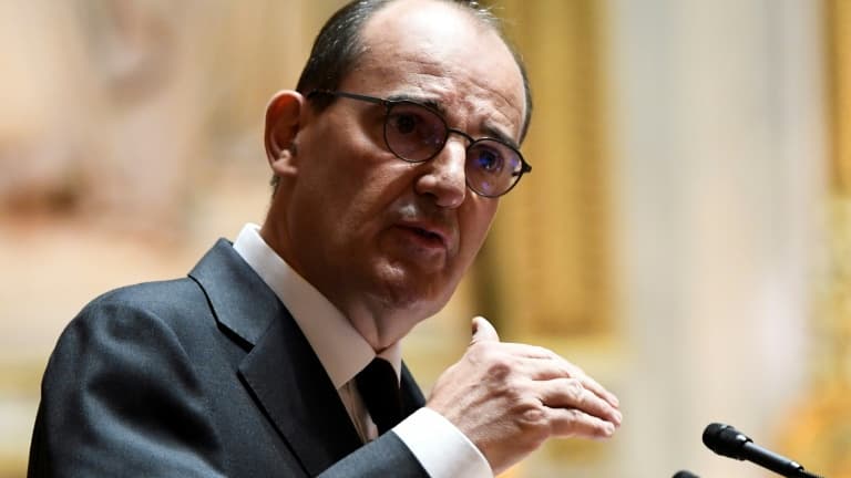Le Premier ministre Jean Castex s'exprime devant le Sénat, le 16 juillet 2020 à Paris