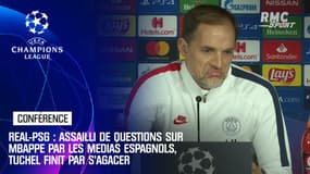 Real Madrid-PSG : Assailli de questions sur Mbappé par les médias espagnols, Tuchel finit par s'agacer