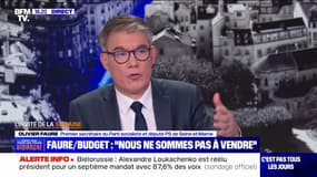 Budget: "Si la copie reste celle du Sénat, à l'évidence, nous censurerons", affirme Olivier Faure