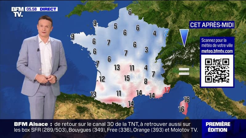 Regarder la vidéo Quelques nuages à l'Ouest et du soleil sur le reste de la France, avec des températures comprises entre 2°C et 17°C... La météo de ce vendredi 27 décembre