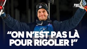 Biathlon : "On n’est pas là pour rigoler", prévient Jacquelin après sa victoire sur le sprint