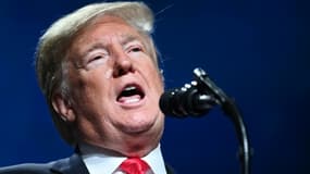Le président américain Donald Trump lors d'un discours à La Nouvelle Orléans, le 14 janvier 2019