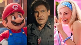 Les films "Super Mario Bros.", "Indiana Jones et le cadran de la destinée" et "Barbie"