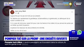 Nice: plusieurs hommages après la mort d'un pompier percuté sur la Promenade des Anglais