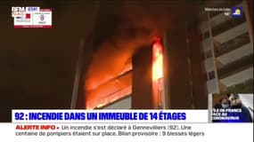 Un incendie s'est déclaré dans un immeuble de Gennevilliers (92) dans la nuit de vendredi à samedi, 9 personnes ont été légèrement blessées selon un bilan provisoire