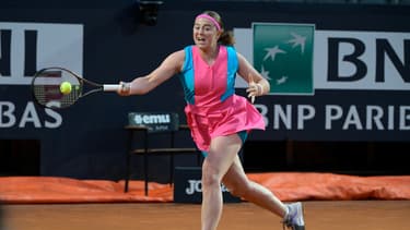 Jelena Ostapenko au tournoi de Rome en 2023.