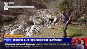 Tempête Alex: route détruite, pont emporté...Le "chemin de croix" des sinistrés de la Vésubie