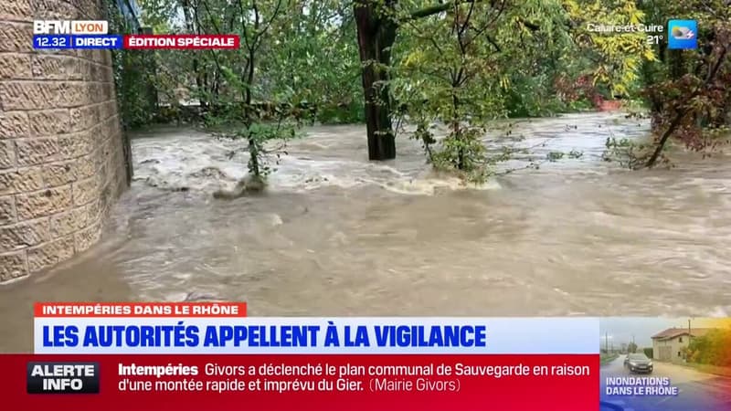 Vigilance rouge crues dans le Rhône: les autorités appellent à la vigilance (1/1)