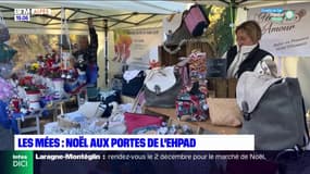 Les Mées: un marché de Noël s'est installé devant l'Ehpad Lou Cigalou