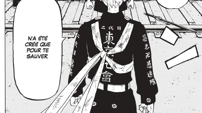 Une planche du 31e tome du manga "Tokyo Revengers" de Ken Wakui Une planche du 31e tome du manga "Tokyo Revengers" de Ken Wakui