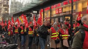 A l'appel de la CGT Commerce une manifestation s'est tenue ce mercredi aux abords de Beaugrenelle.