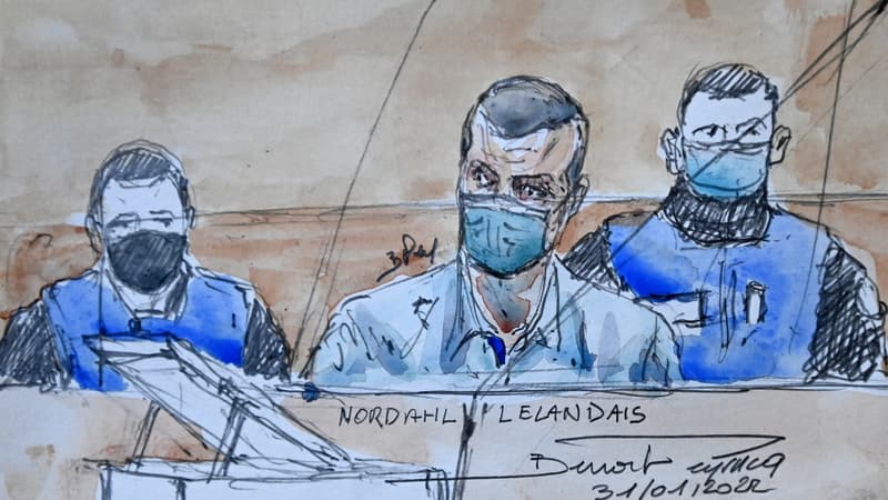 Nordahl Lelandais, dans le box des accusés lors de son procès pour l'enlèvement et le meurtre de Maëlys.