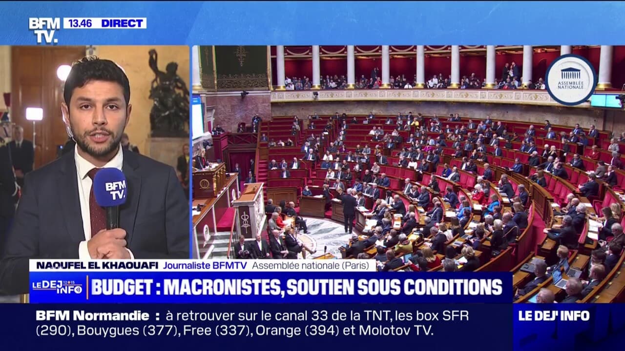 Budget le soutien sous conditions des députés Ensemble pour la République