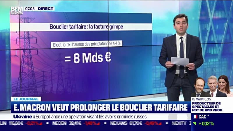 Emmanuel Macron veut prolonger le bouclier tarifaire