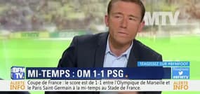 Coupe de France: le PSG et l'OM rejoignent les vestiaires sur un score de parité (1-1)