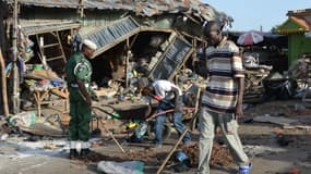 Scène de ruine après un attentat-suicide à Maiduguri le 22 juin 2015 (photo d'illustration).