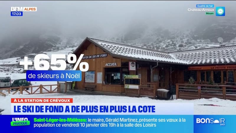 Station de ski de Crévoux: le ski de fond a de plus en plus la cote