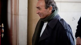 Eric Zemmour, le 14 janvier 2011 au tribunal de Paris, qui l'a condamné pour incitation à la haine raciale.