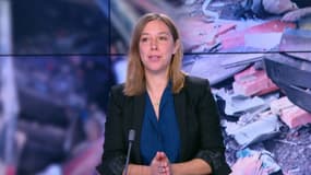 Notre journaliste, Marie Peyraube, sur notre plateau, le 28 mars 2022. 