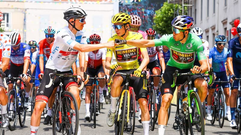 T. Pogacar, J. Vingegaard, W. Van Aert