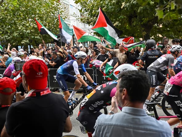 Marco Frigo, coureur d'Israel Premier-Tech, lors de la 12e étape de la Vuelta, le 4 septembre 2025