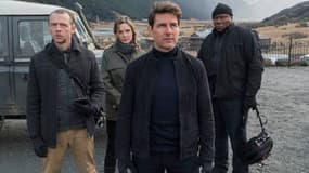 Simon Pegg, Rebecca Ferguson, Tom Cruise et Viing Rhames dans Mission Impossible: Fallout
