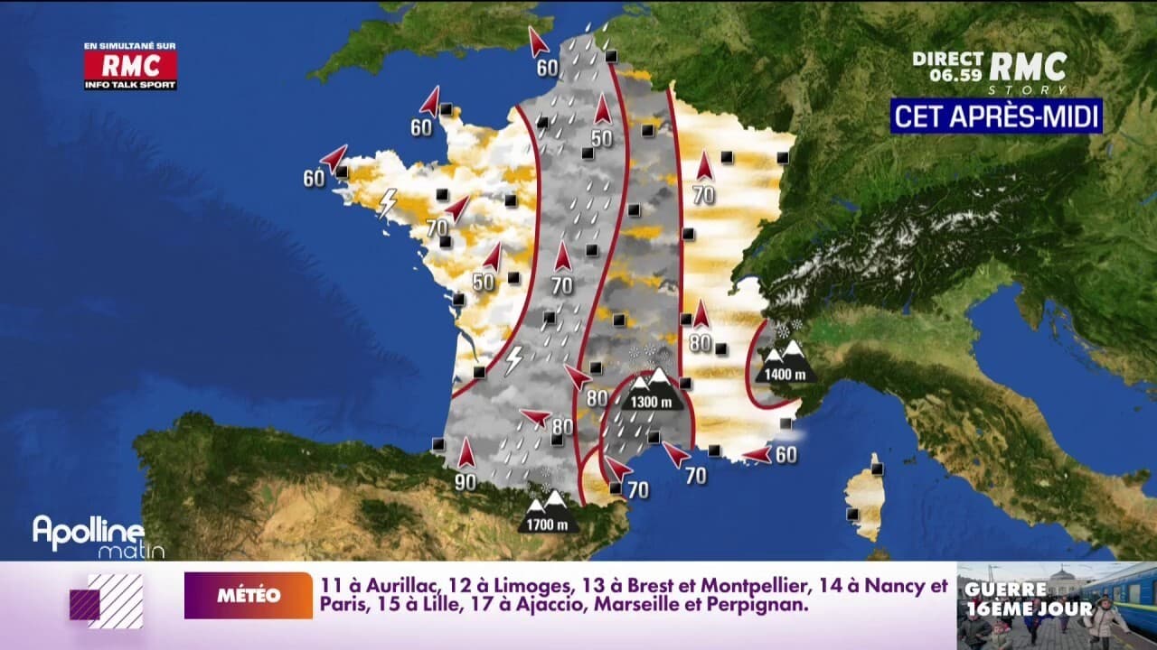 Votre météo du vendredi 11 mars 2022