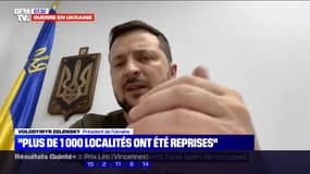 Volodymyr Zelensky: "Plus de 1000 localités ont été reprises" aux forces russes