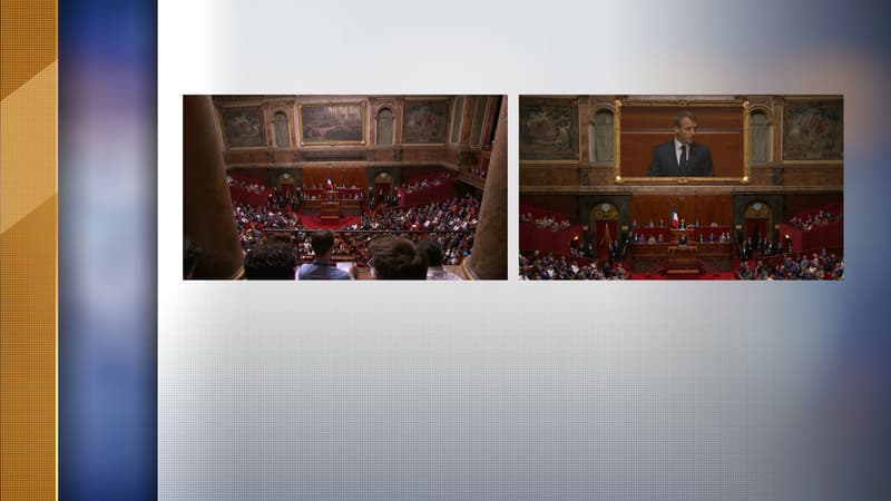 Emmanuel Macron, au Congrès de Versailles. 