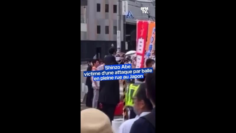 Les images de l'attaque visant Shinzo Abe en pleine rue au Japon