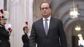 François Hollande à son arrivée à Versailles devant le Parlement réuni en Congrès le 16 novembre.