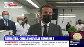 Emmanuel Macron sur la réforme des retraites: "Les débats viendront en temps voulu""