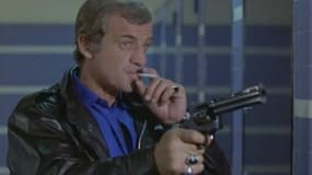 Jean-Paul Belmondo dans le film "Flic ou voyou" en 1979.
