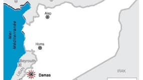 BOMBARDEMENT DE DAMAS, EN SYRIE