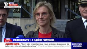 Agnès Pannier-Runacher: "Plus de 80% des stations-service du territoire fonctionnent normalement"