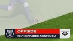 Le hors-jeu de Jules Koundé lors du match Barça-Betis (5-1, Coupe du Roi), le 15 janvier 2025
