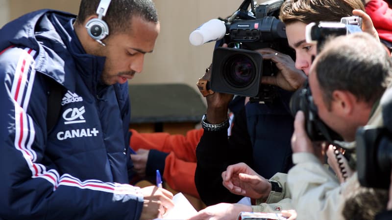 Thierry Henry, ici en stage à Tignes avant le Mondial 2006