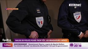 Balise de police posée trop tôt, les braqueurs libérés