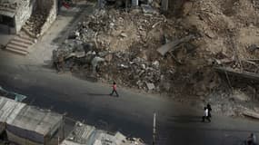 La ville de Douma, proche de la capitale syrienne Damas détruite par les bombardements, le 16 septembre dernier.
