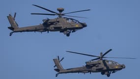 Des hélicoptères américains Apache (illustration)