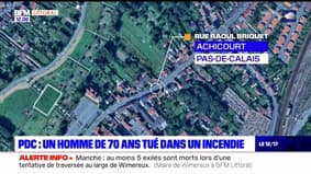 Pas-de-Calais: un homme de 70 ans meurt dans un incendie à Achicourt 