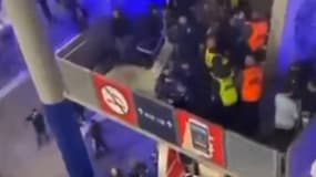 Une scène de violence en marge d'OL-PSG, le 9 novembre 2025.