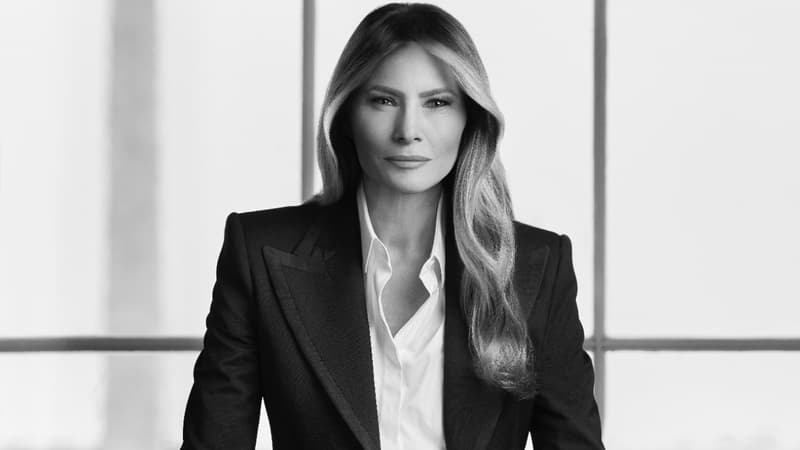 Photo en noir et blanc, tailleur... Melania Trump dévoile son portrait officiel comme Première dame