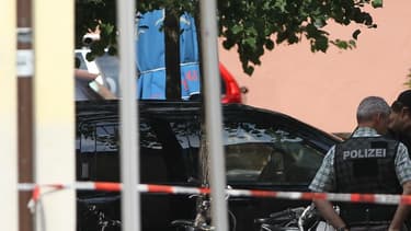 La police enquête à Ansbach (Bavière) le 25 juillet.