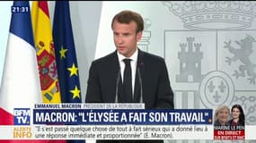 Macron ne croit pas que la motion de censure pourra "sanctionner le gouvernement d'Édouard Philippe"